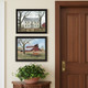 Set Of Two Early American Homestead Black Framed Wall Art