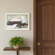 Set Of Two Christmas Time with Family White Framed Wall Art