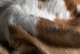 6' X 7' Brown And White Cowhide Handmade Area Rug