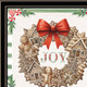 Set Of Two Gingerbread Wreath Black Framed Wall Art
