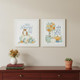 Set Of Two I Love Fall Most of All White Framed Wall Art