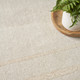 5' Ivory And Gold Square Indoor Outdoor Area Rug