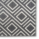 6' Gray Geometric Runner Rug