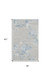 3' X 5' Gray Floral Power Loom Area Rug