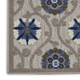 8' X 11' Blue And Gray Indoor Outdoor Area Rug