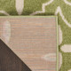 8' X 10' Green And Ivory Geometric Indoor Outdoor Area Rug