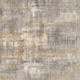 10' Gray Abstract Power Loom Runner Rug