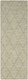 6' Green Wool Geometric Hand Woven Runner Rug