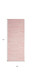 6' Pink Abstract Washable Runner Rug