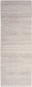 6' Ivory and Light Brown Abstract Washable Runner Rug