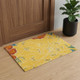 2' X 3' Blue Floral Power Loom Area Rug