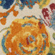 2' X 3' Ivory Floral Power Loom Area Rug