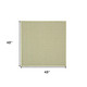 4' Ivory And Green Square Geometric Indoor Outdoor Area Rug