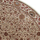 6' Ivory And Green Oriental Round Rug