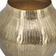 11" Gold Aluminum Round Table Vase
