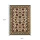 10' X 13' Ivory And Red Floral Area Rug
