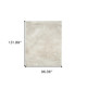 8' X 11' Ivory Shag Hand Tufted Area Rug