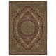 4' X 5' Red And Gold Medallion Area Rug With Fringe
