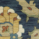 10' X 13' Blue And Gold Oriental Area Rug With Fringe