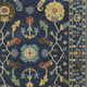 10' X 13' Blue And Gold Oriental Area Rug With Fringe
