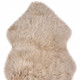 2' X 3' Taupe Genuine Sheepskin Animal Print Shag Area Rug