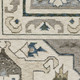 7' X 10' Ivory And Blue Oriental Area Rug With Fringe