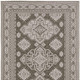 4' X 6' Gray Medallion Area Rug