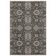 4' X 6' Gray And Ivory Oriental Area Rug
