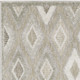 8' Beige And Gray Diamond Runner Rug