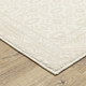 8' Ivory And Beige Medallion Runner Rug