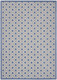 8' X 11' Blue And Gray Indoor Outdoor Area Rug