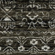 3' X 5' Black And Gray Tribal Area Rug With Fringe