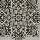 3' X 5' Gray And Black Medallion Area Rug With Fringe