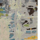 8' Gray Yellow And Black Abstract Hand Tufted Runner Rug