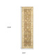 10' Brown And Beige Wool Oriental Hand Knotted Runner Rug