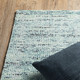 8' Blue And Teal Hand Tufted Runner Rug