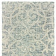 8' Gray And Ivory Wool Geometric Hand Tufted Runner Rug