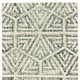 8' Gray And Ivory Wool Geometric Hand Tufted Runner Rug