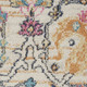 10' Ivory And Blue Floral Runner Rug