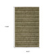 8' X 10' Green And Ivory Striped Hand Tufted Area Rug