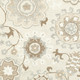 5' X 8' Ivory And Gray Wool Floral Hand Tufted Area Rug