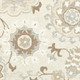 8' X 10' Ivory And Gray Wool Floral Hand Tufted Area Rug