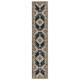 12' Blue And Orange Medallion Runner Rug