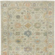 9' X 12' Beige And Green Wool Oriental Hand Knotted Area Rug With Fringe