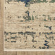 10' X 13' Beige And Green Abstract Area Rug With Fringe