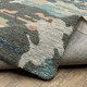 8' X 10' Gray And Blue Wool Abstract Hand Tufted Area Rug