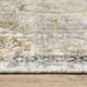 10' X 14' Gray And Gold Medallion Hand Tufted Area Rug