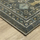 8' X 10' Blue And Gold Southwestern Area Rug