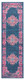 8' Blue And Pink Medallion Distressed Runner Rug