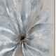 Radiant Blossom Hand Painted Silver Floater Frame Wall Art